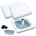 Bases moulées style pro à sceller (lot de 3)