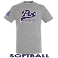 T-shirt coton PUC Baseball/Softball/Cricket gris