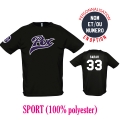 T-shirt Sport PUC noir